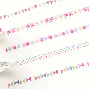 1roll Random Pattern Washi Tape