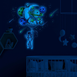 Glow-in-the-dark Astronaut Print Wall Sticker Gift For Friend