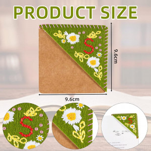 Personalized Embroidery Felt Bookmark ( A )