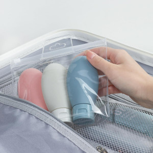 Set Of 3 Pcs Travel Refillable Bottle Set With Bag (60 ml)