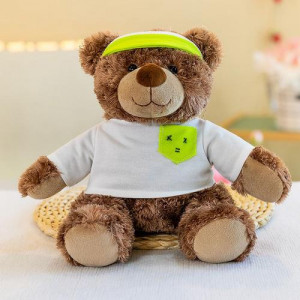 Toy-Brown Bear With Green Cap 