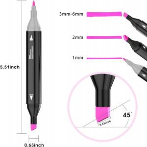 48 Color Dual Tip Art Marker Pen