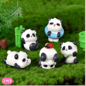 2pcs Panda Design Decoration Craft 2