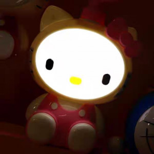 Acrylic Lighting Lamp&Fan-Red Hello Kitty