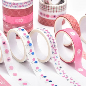 10 Rolls Random Pattern Washi Tape  ( 200 CM )