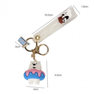 Silicone Keychain- We Bare Bears-Panda  1