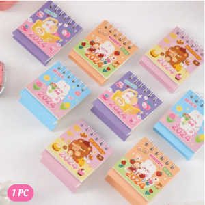 1pc Number  Cute Cartoon Random Mini Desk calendar 2024
