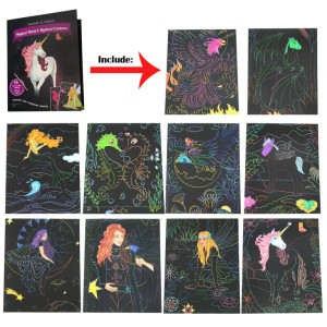 Scratch Paper for Rainbow Magic Art Drawing-Unicorn 
