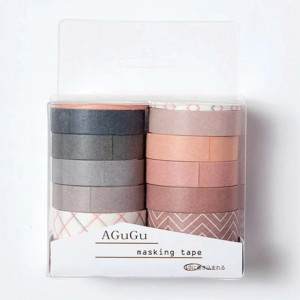 10 Rolls Plaid Print Random Washi Tape ( 200 CM ) 