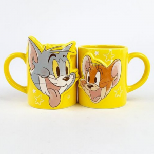 Set  OF Ceramic Mug Couples-3 D Tom&Jerry