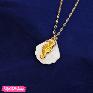 Necklace Stainless Steel - Seahorse 