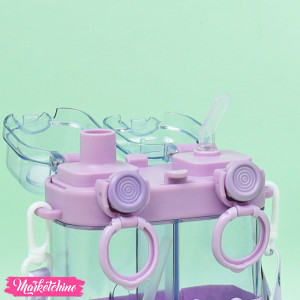 Double Drink Acrylic Bottle - Panda (760ml)