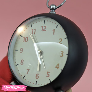 Metal Alarm Clock-Black