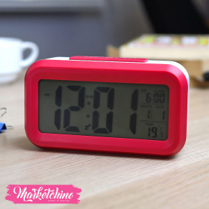 Acrylic Digital Alarm-Fuchsia 