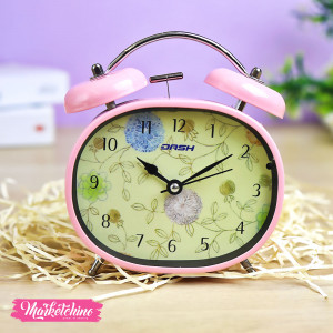 Metal Alarm Clock-Pink (14 cm )