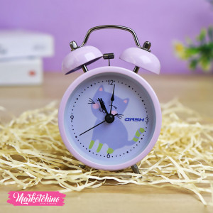 Acrylic Alarm Clock-Light Purple  (12 cm )