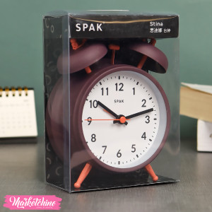 Spak Metal Alarm Clock-Purple 