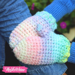 Gloves For Kids-Crochet-Colorful 