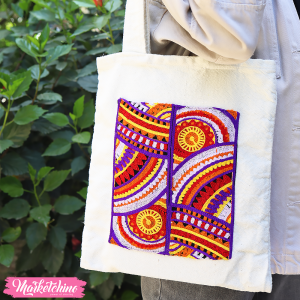 Printed Tote Bag-Colorful 