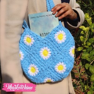 Crochet Hand Bag-Daisy Flower  