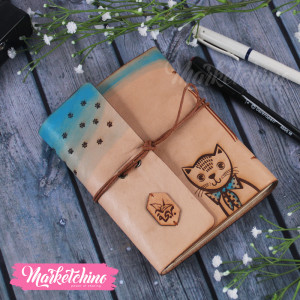 Leather Sketch Book-Cat
