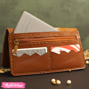 Leather Wallet-Flower