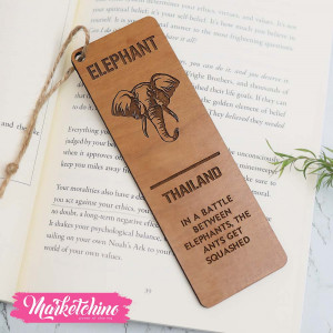 Wooden Bookmark-Elephant