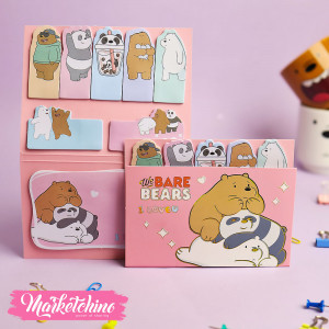 Sticky Notes- We Bare Bears-Pink