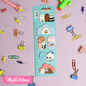  Sticky Notes- We Bare Bears-Turquoise