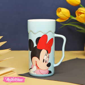 Ceramic Mug-Light Blue Minnie Mouse