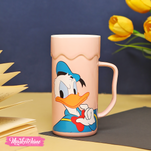 Ceramic Mug-Pink Donald Duck