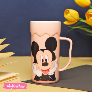 Ceramic Mug-Pink Mickey Mouse