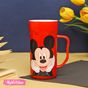 Ceramic Mug-Red Mickey Mouse