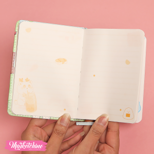 Mini Leather NoteBook-Colorful Girl ( A 6 )
