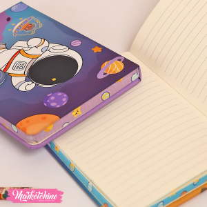 NoteBook-Purple  Astronaut ( A 5 )