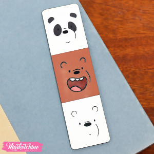Wooden Bookmark- We Bare Bears
