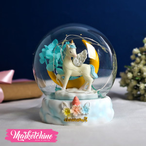 Glass Lighting Lamp-Light Blue Unicorn 