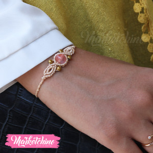 Bracelet-Natural Sherry Quartz Stone