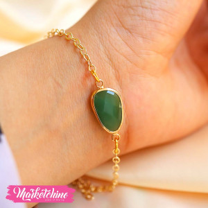 Bracelet-Green Stone