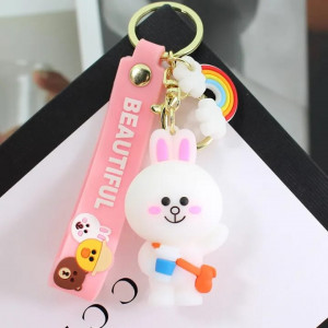 Silicone Keychain-Bunny