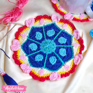 Crochet Coaster-Colorful 