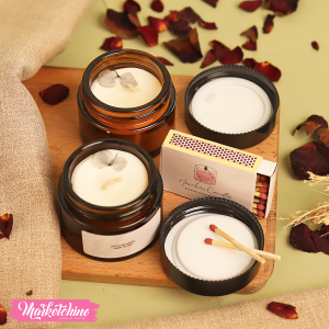 2Pcs OF Candle Jar- Flower