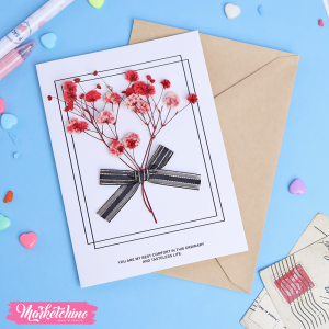 Gift Card Envelope Baby Flower-White 4