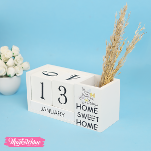 Wooden Calendar-Sweet Home
