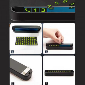 Car Temporary Parking Phone Number Card Plate