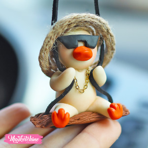 Polymer Clay Car Charm-Duck