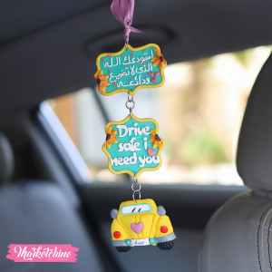 Polymer Clay Car Charm-Drive Safe