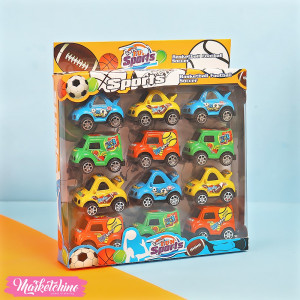 Set Of 12Pcs Of Mini Acrylic Racing  Fun Sports