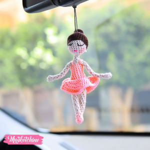 Crochet Car Charm-Ballerina