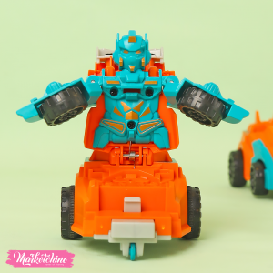 Toy Racing Car Transformer To Robot-Orange